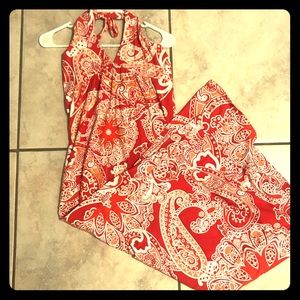 Halter top maxi dress